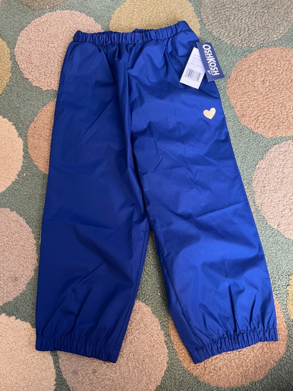 OshKosh B'gosh Navy Blue Trail and Splash Rain Pants— 4T